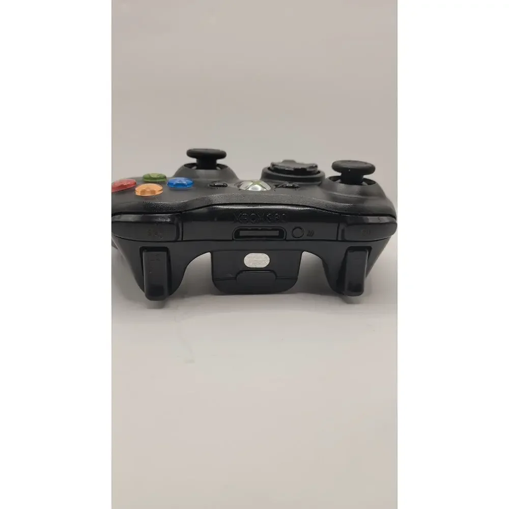 OEM Microsoft Xbox 360 Wireless Controller Black Model 1403 Tested Works No...